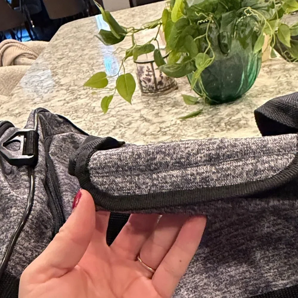 Adidas Black and Gray Men's Duffel Bag